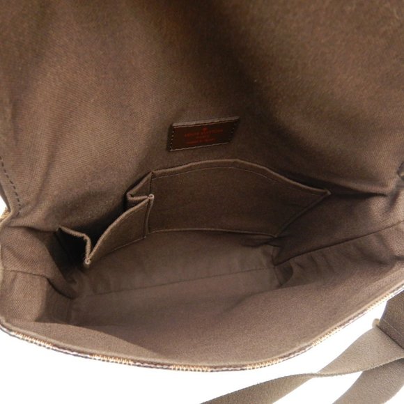 Louis Vuitton Damier Brooklyn PM Ebene Diagonal Shoulder Brown - Picture 8 of 8